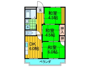 マンション長沢の物件間取画像